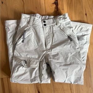 North Face Snowboarding Pants in Off White Grey